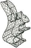 Buchsfiguren gr�n klein "Eichh�rnchen"
