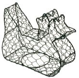Buchsfiguren gr�n klein "Huhn"