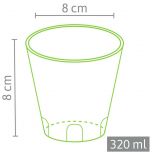 Anzuchttpfe aus Zellulose 8 cm rund